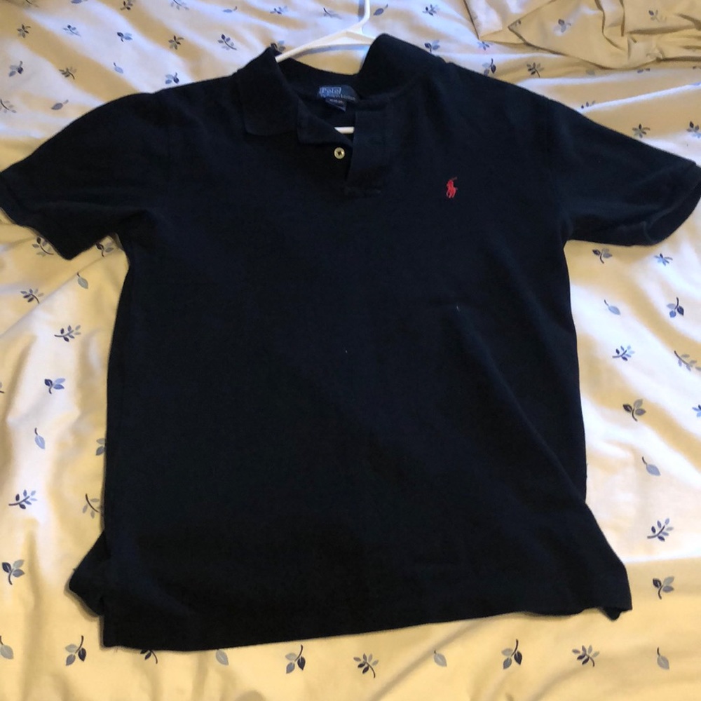 Black medium polo shirt